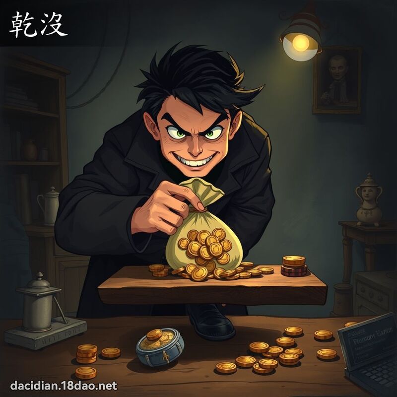 乾沒 - 國語大辭典配圖