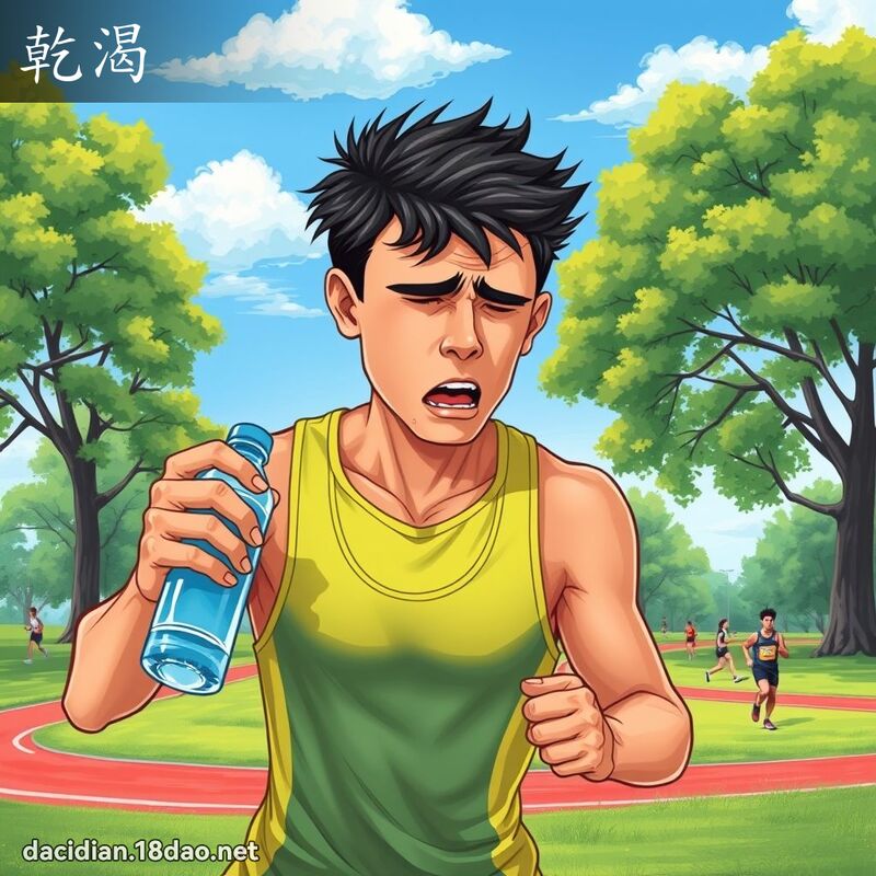 干渴 - 国语大辞典配图
