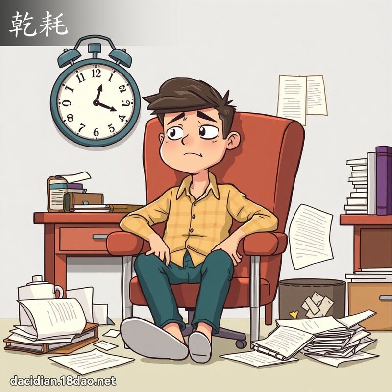 干耗 - 国语大辞典配图