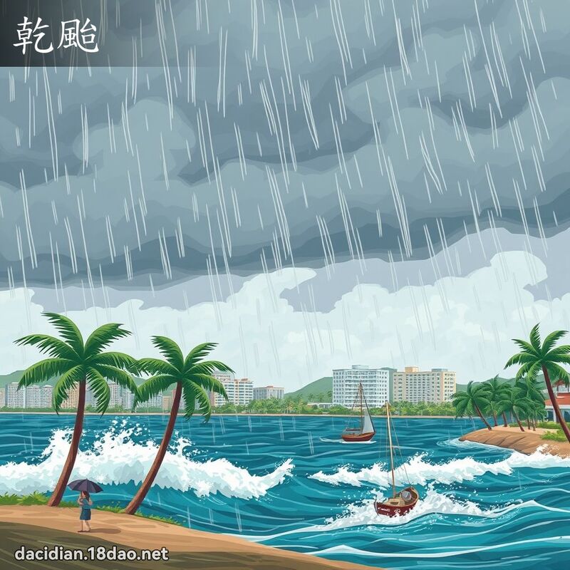 乾颱 - 國語大辭典配圖