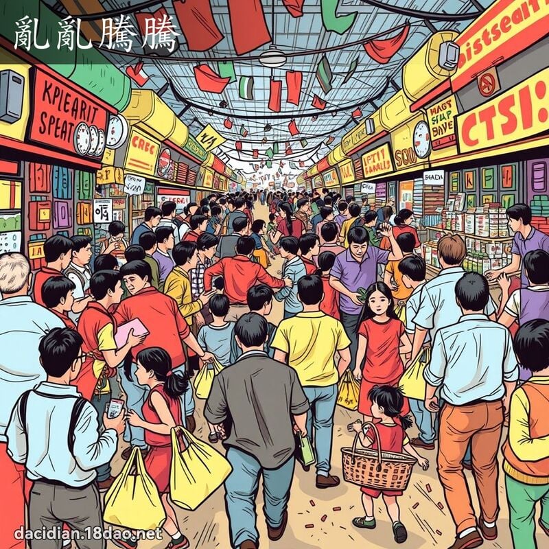 亂亂騰騰 - 國語大辭典配圖