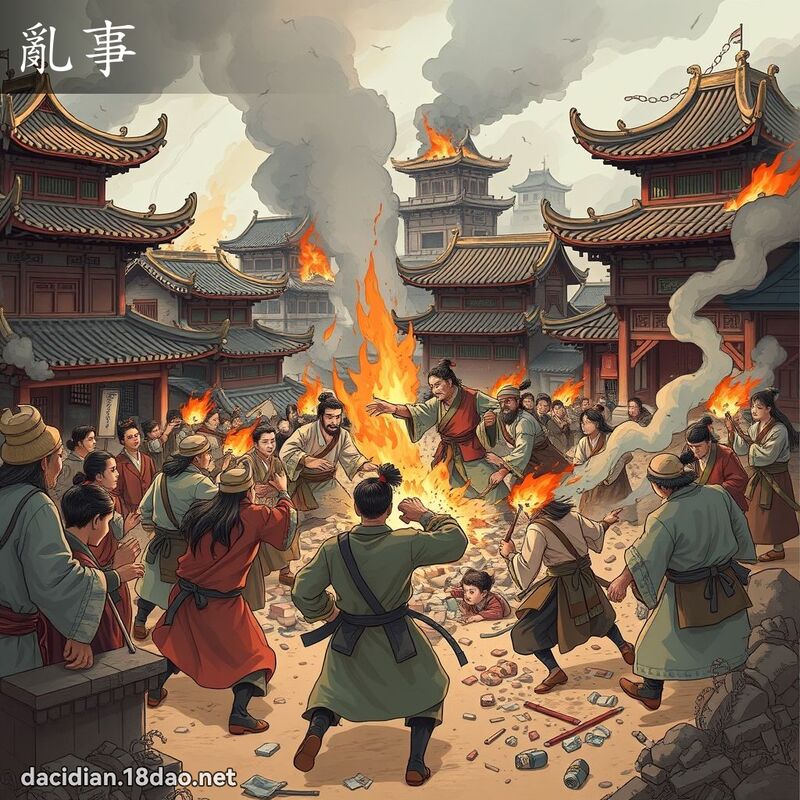 亂事 - 國語大辭典配圖