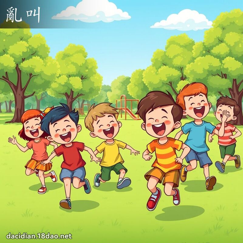 乱叫 - 国语大辞典配图