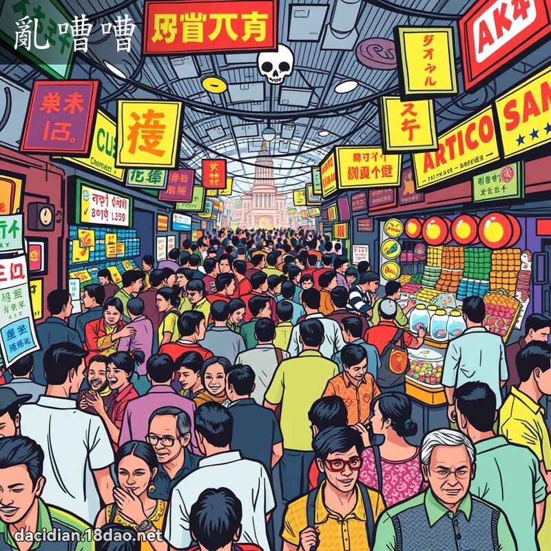 乱嘈嘈 - 国语大辞典配图
