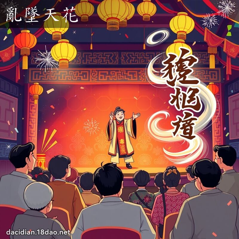 亂墜天花 - 國語大辭典配圖