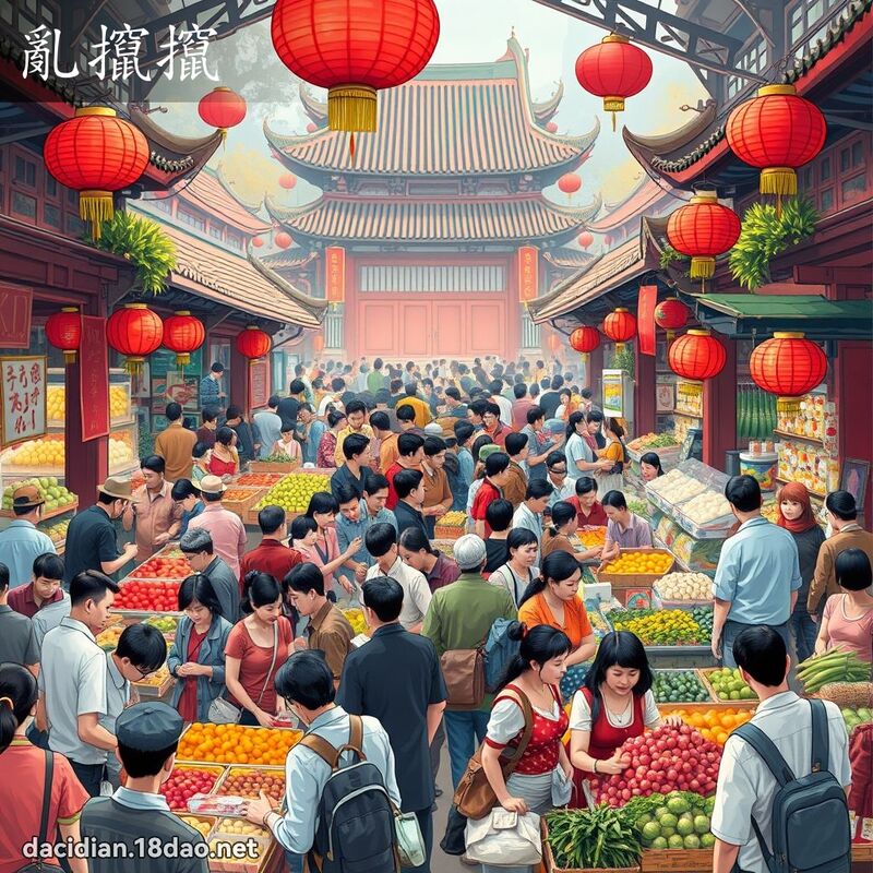 乱攛攛 - 国语大辞典配图
