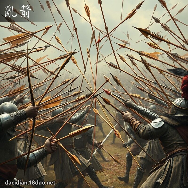 乱箭 - 国语大辞典配图