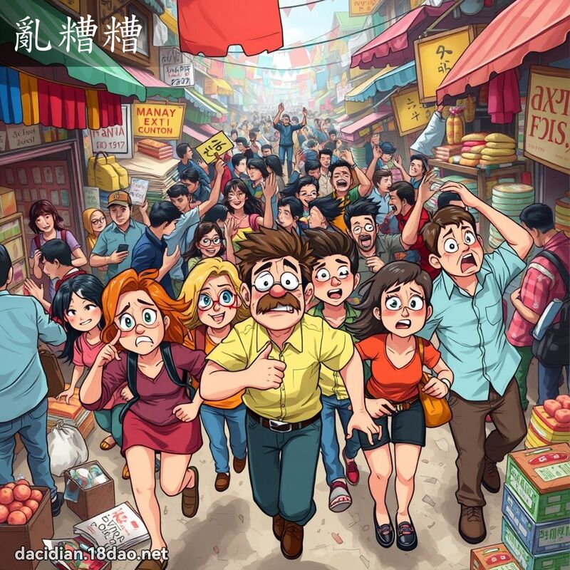乱糟糟 - 国语大辞典配图