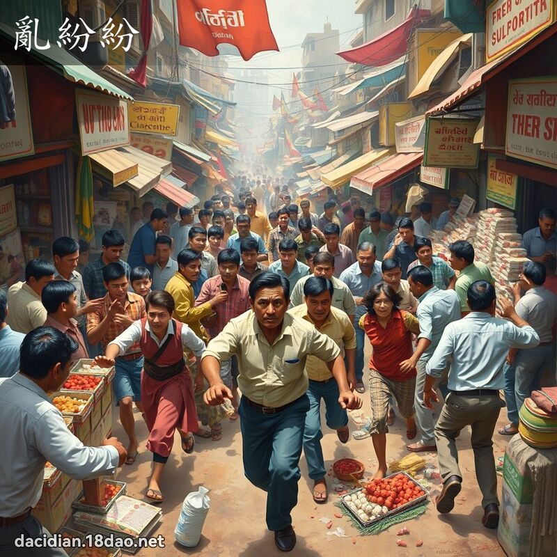 乱纷纷 - 国语大辞典配图