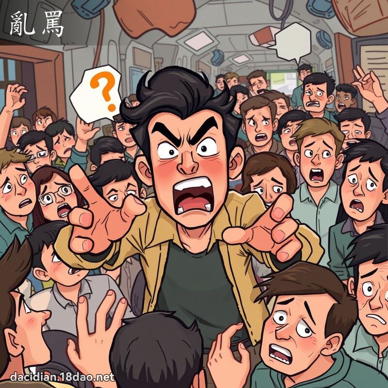 乱骂 - 国语大辞典配图
