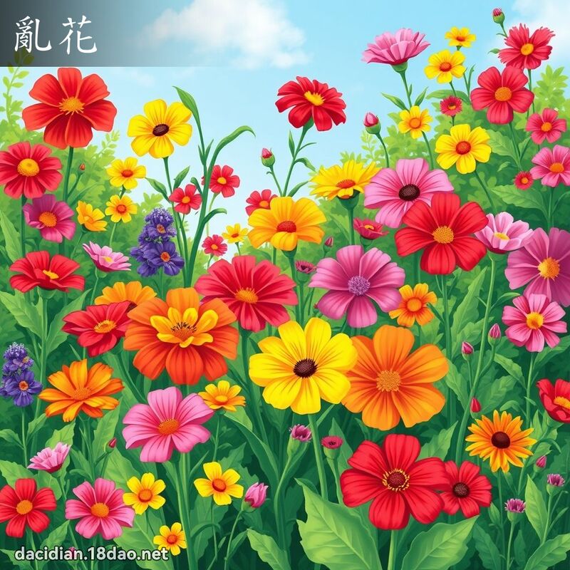 亂花 - 國語大辭典配圖