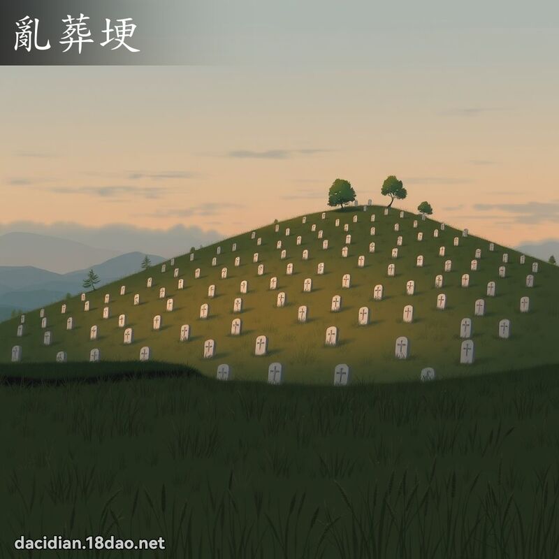 乱葬埂 - 国语大辞典配图