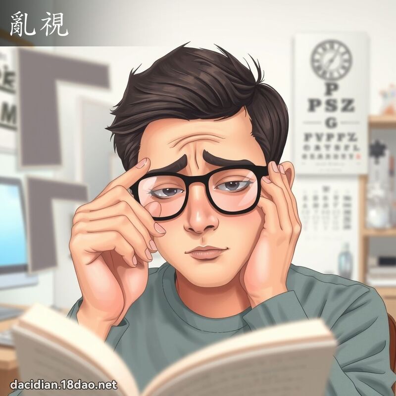 乱视 - 国语大辞典配图