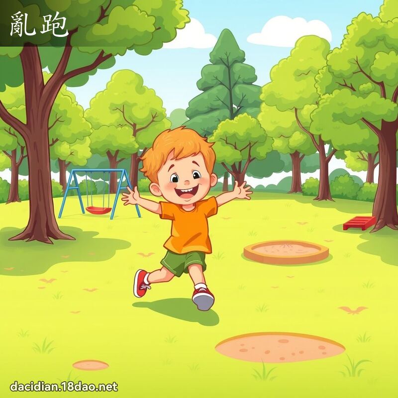 亂跑 - 國語大辭典配圖