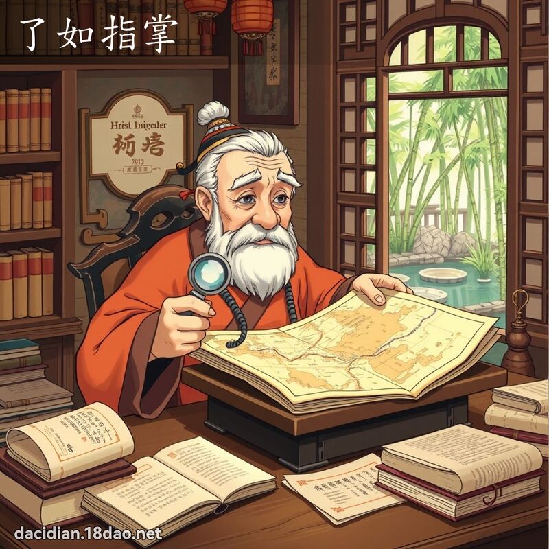 了如指掌 - 國語大辭典配圖