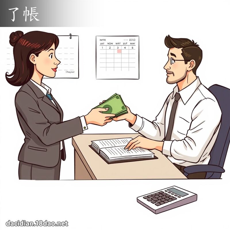 了帳 - 國語大辭典配圖