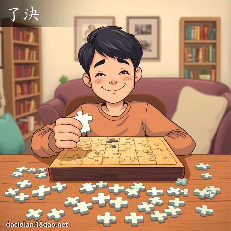 了決 - 國語大辭典配圖