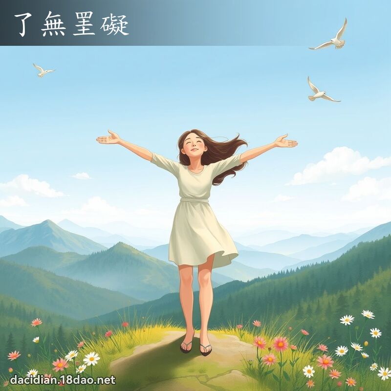 了无罣碍 - 国语大辞典配图