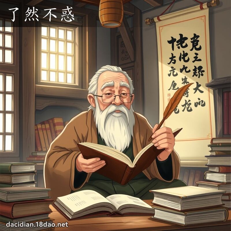 了然不惑 - 国语大辞典配图