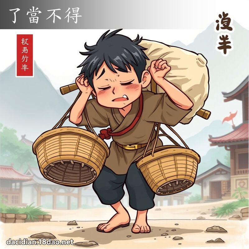 了當不得 - 國語大辭典配圖