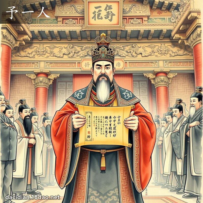 予一人 - 國語大辭典配圖