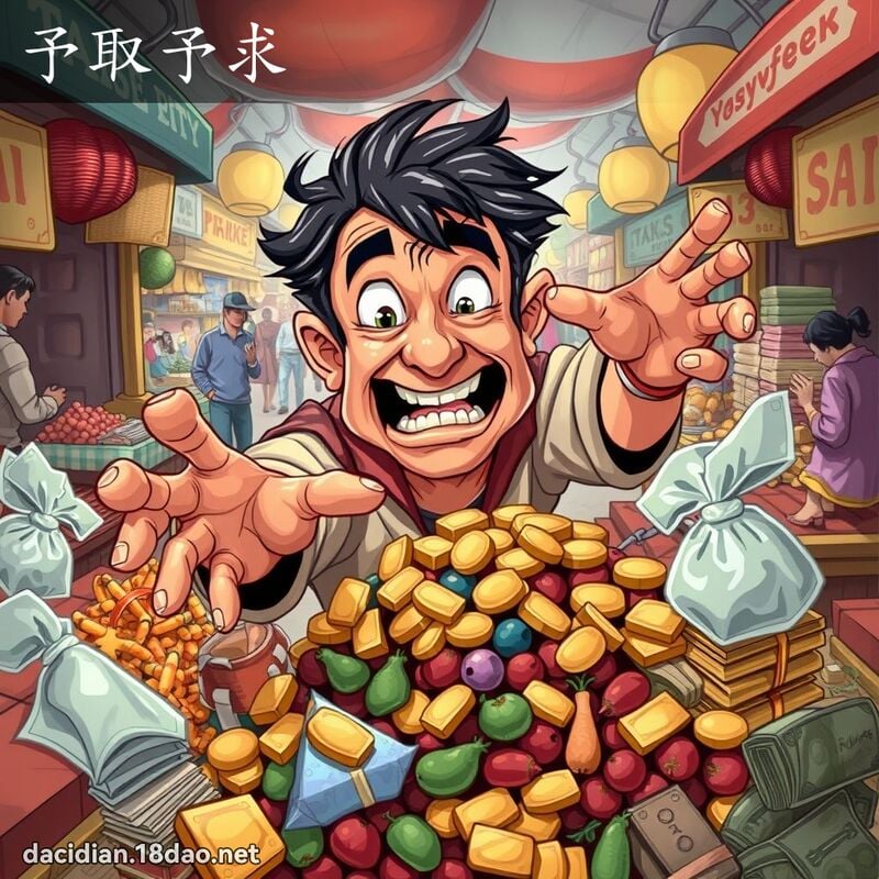 予取予求 - 国语大辞典配图