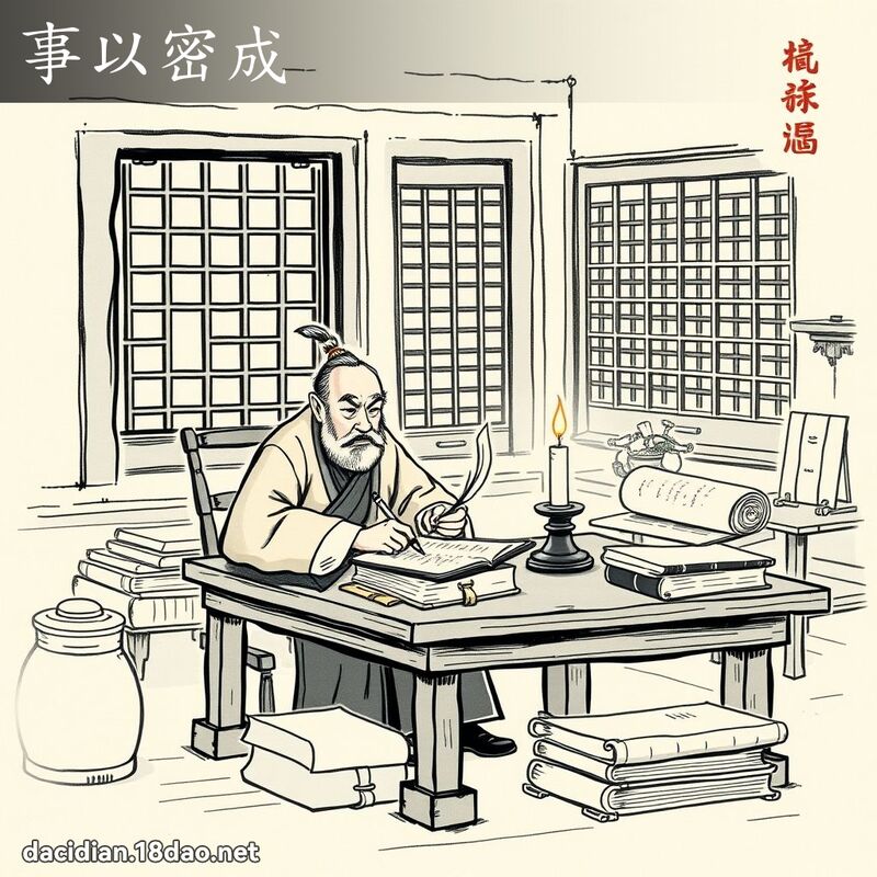 事以密成 - 國語大辭典配圖