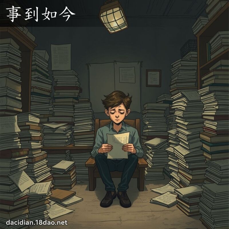 事到如今 - 國語大辭典配圖