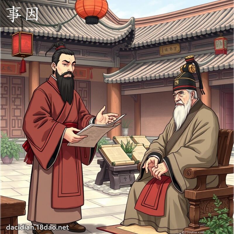 事因 - 國語大辭典配圖