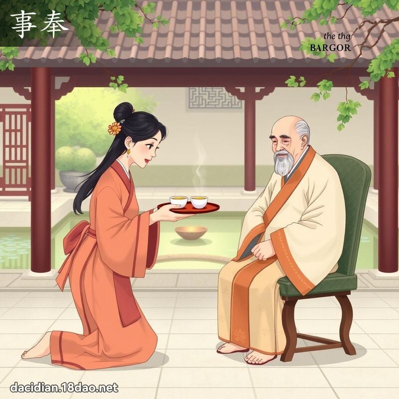 事奉 - 国语大辞典配图