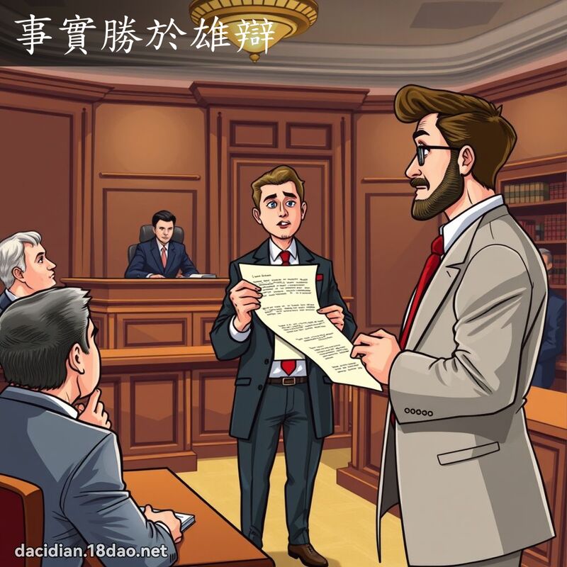 事实胜於雄辩 - 国语大辞典配图