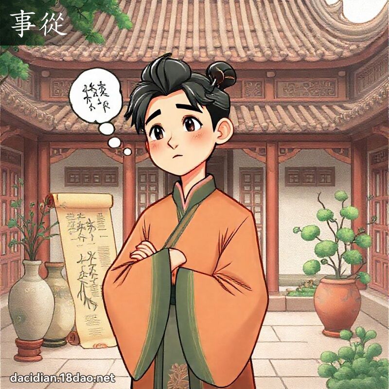 事从 - 国语大辞典配图