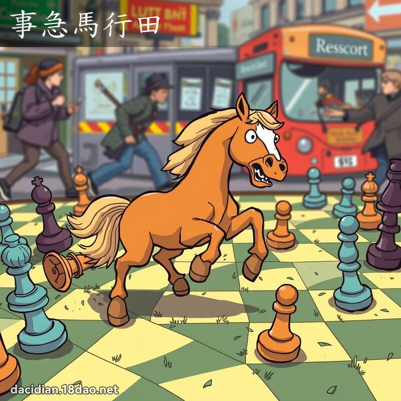 事急马行田 - 国语大辞典配图
