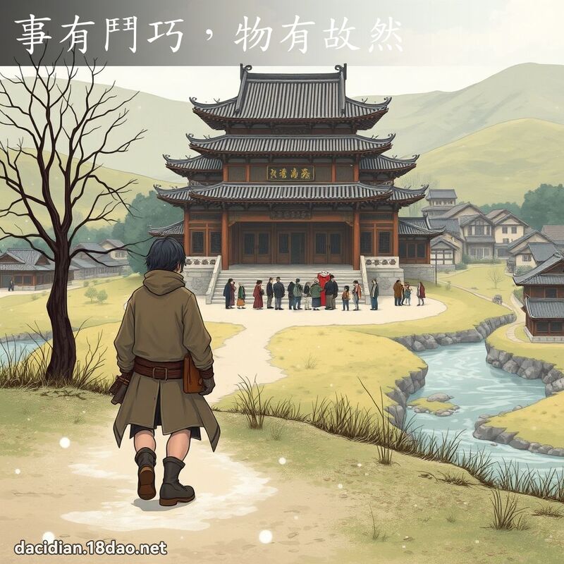 事有斗巧，物有故然 - 国语大辞典配图