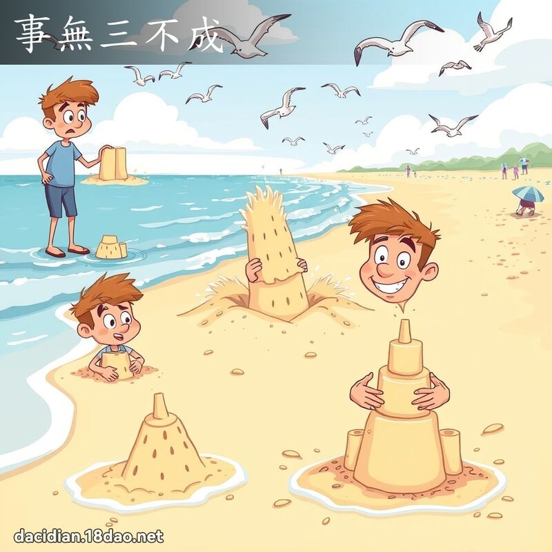 事无三不成 - 国语大辞典配图