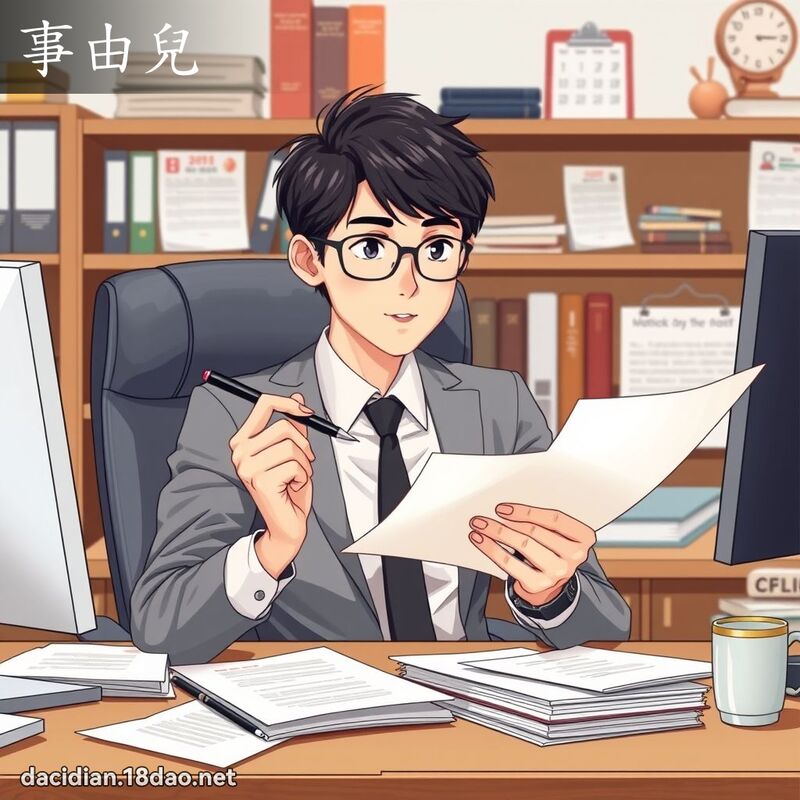 事由兒 - 國語大辭典配圖