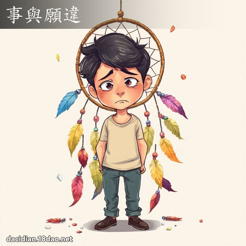 事與願違 - 國語大辭典配圖
