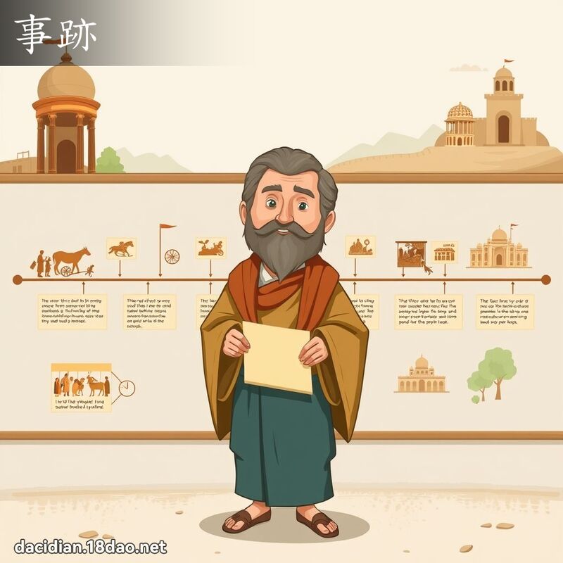 事跡 - 国语大辞典配图