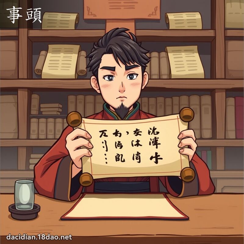 事头 - 国语大辞典配图
