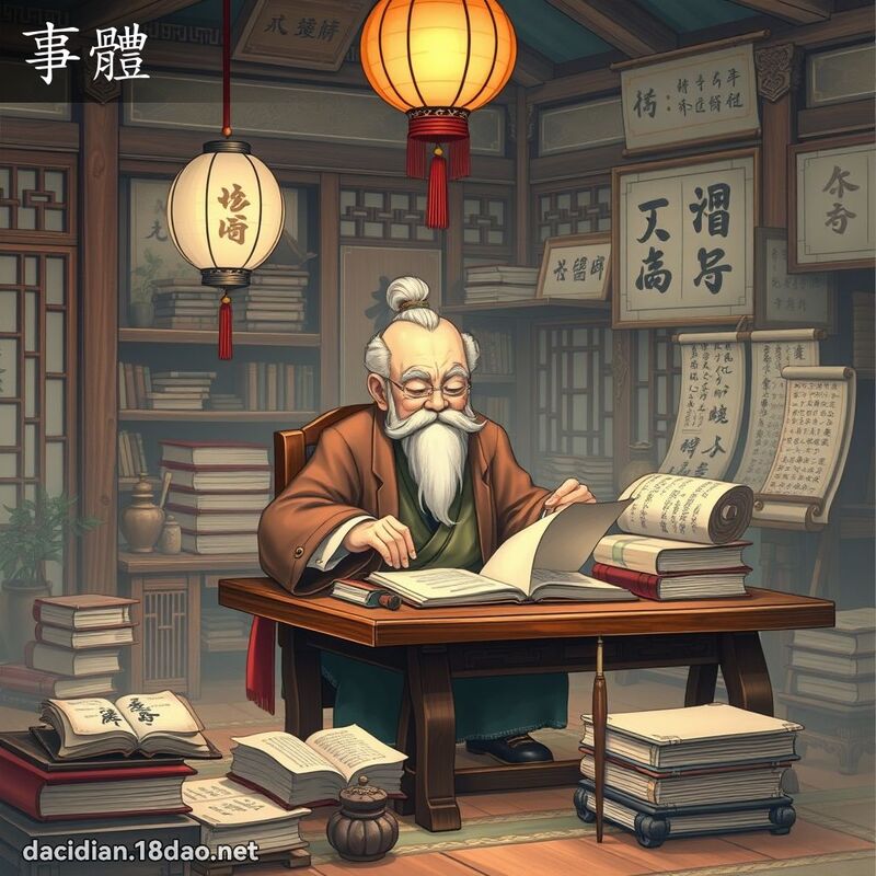 事體 - 國語大辭典配圖