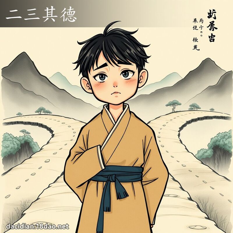 二三其德 - 國語大辭典配圖