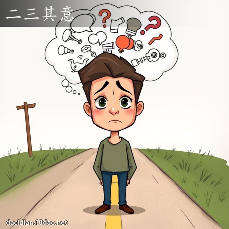 二三其意 - 国语大辞典配图