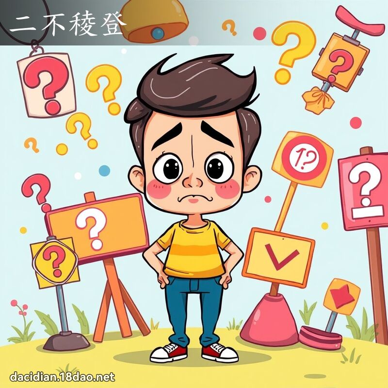 二不稜登 - 国语大辞典配图