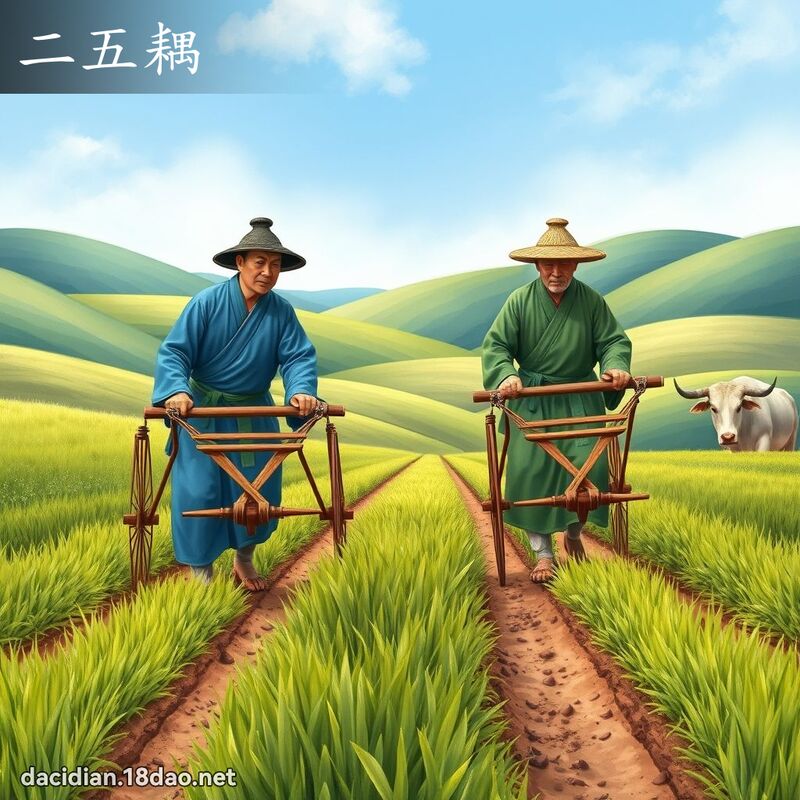 二五耦 - 國語大辭典配圖