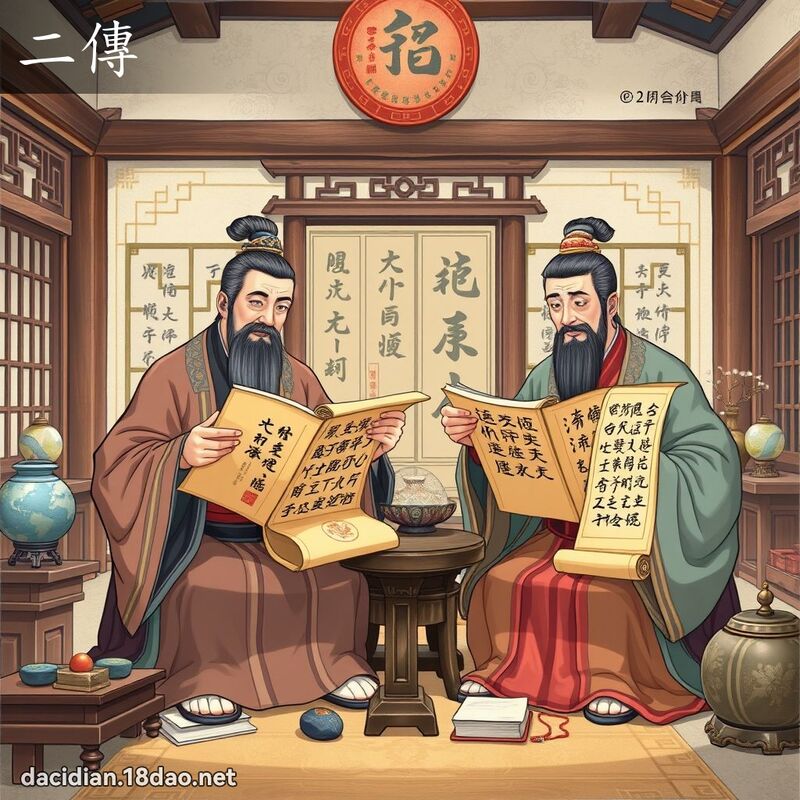 二傳 - 國語大辭典配圖