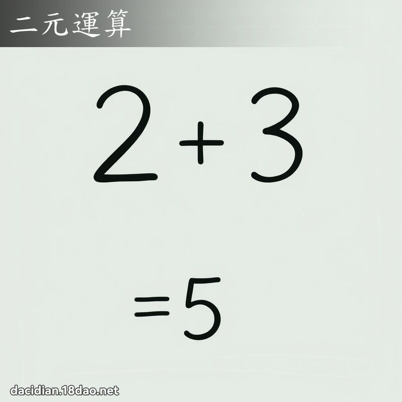 二元运算 - 国语大辞典配图