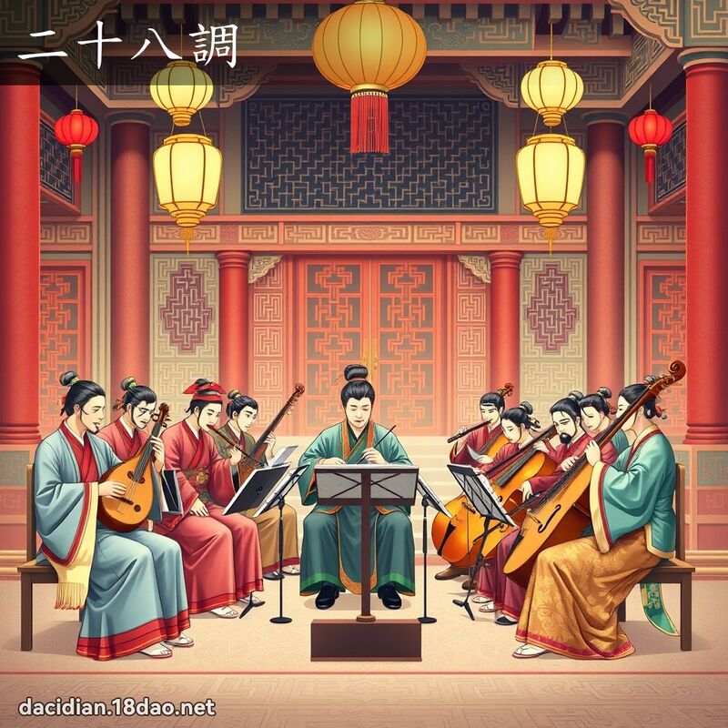 二十八調 - 國語大辭典配圖