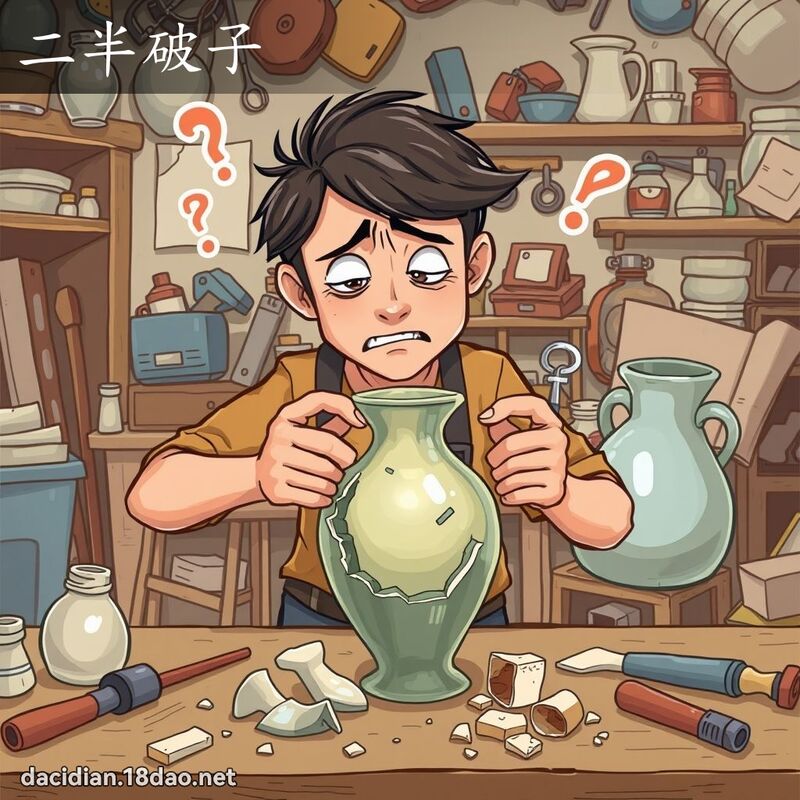 二半破子 - 国语大辞典配图