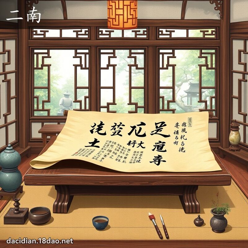 二南 - 國語大辭典配圖