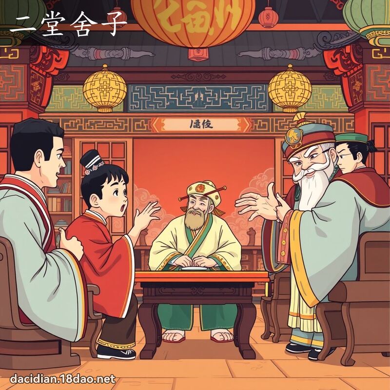 二堂舍子 - 国语大辞典配图
